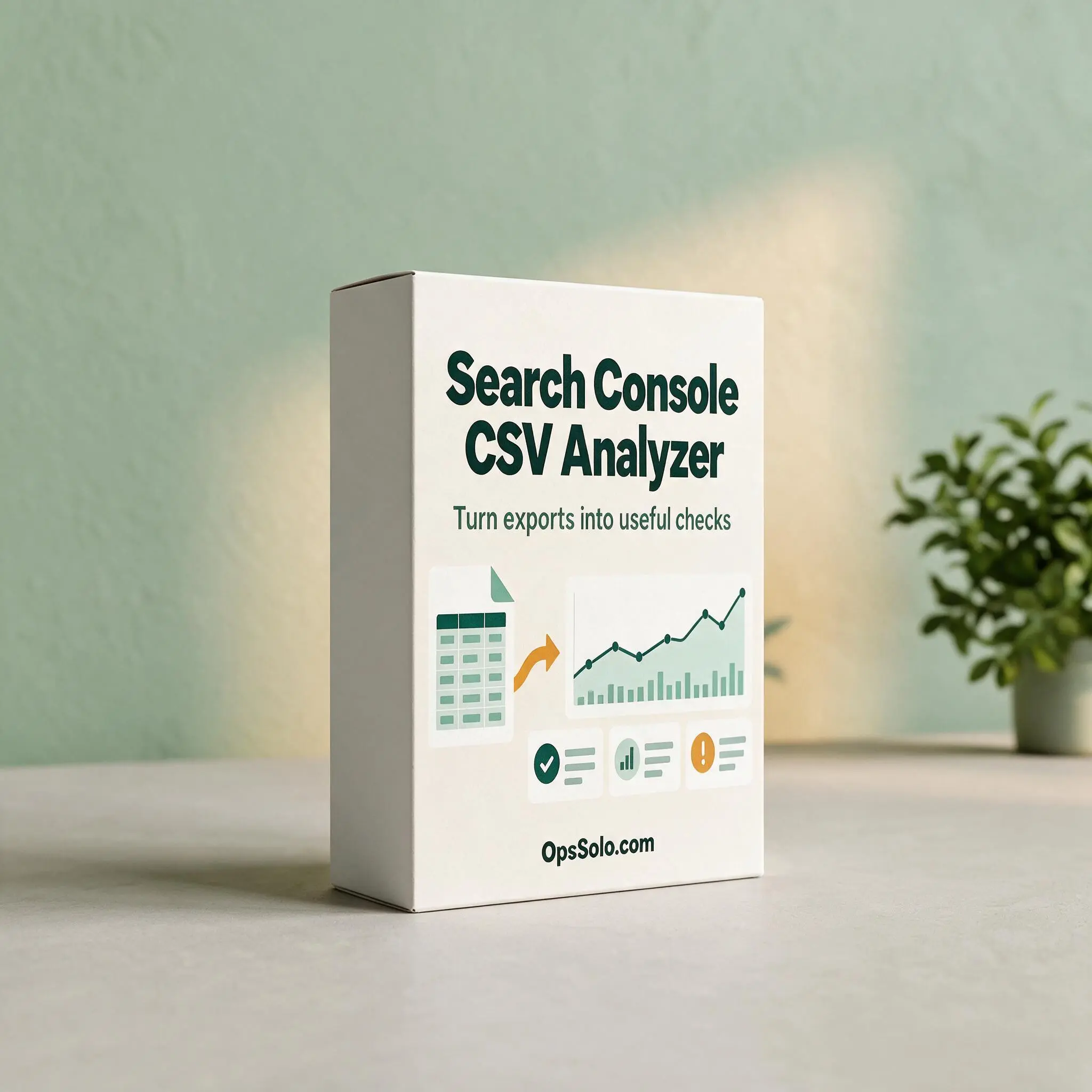 Search Console CSV Analyzer product preview